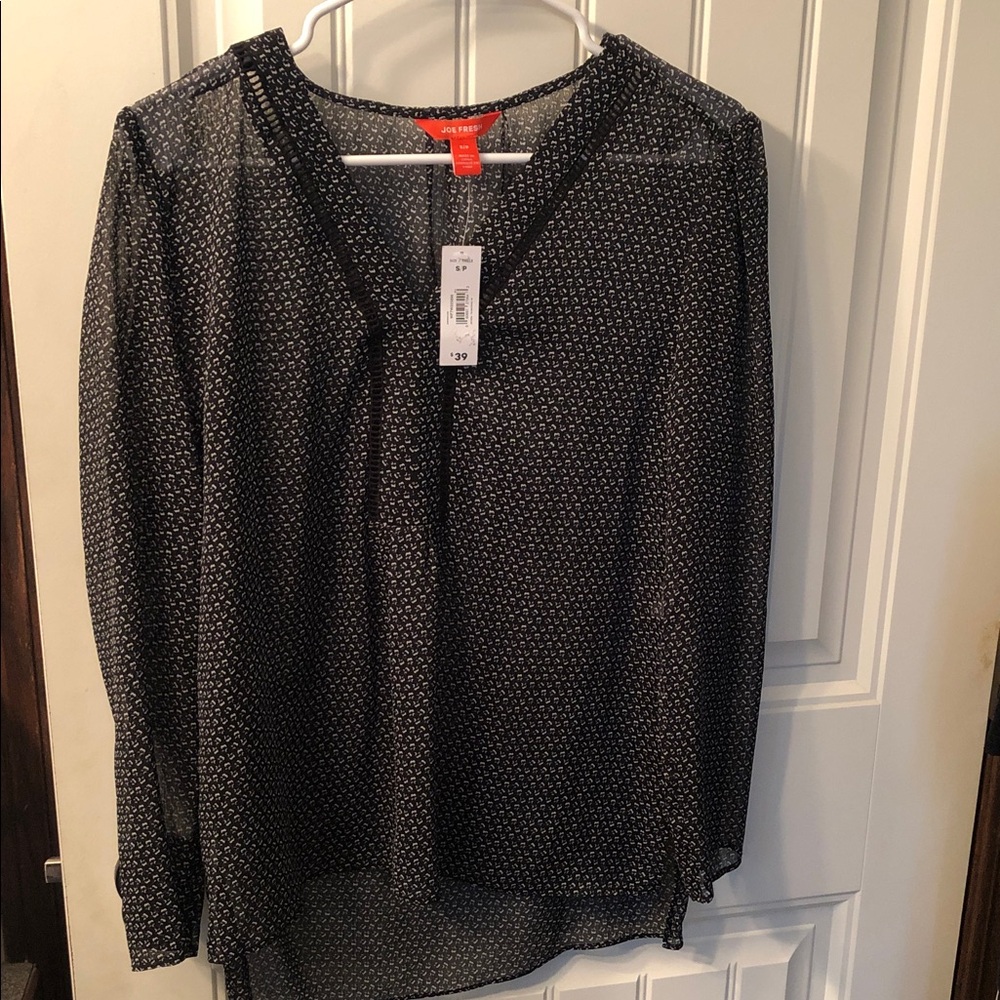 57. Joe Fresh Sheer Translucent Shirt Size Small